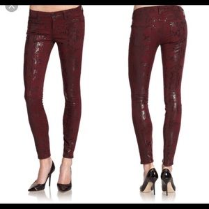 Snake skin 7 for mankind jeans